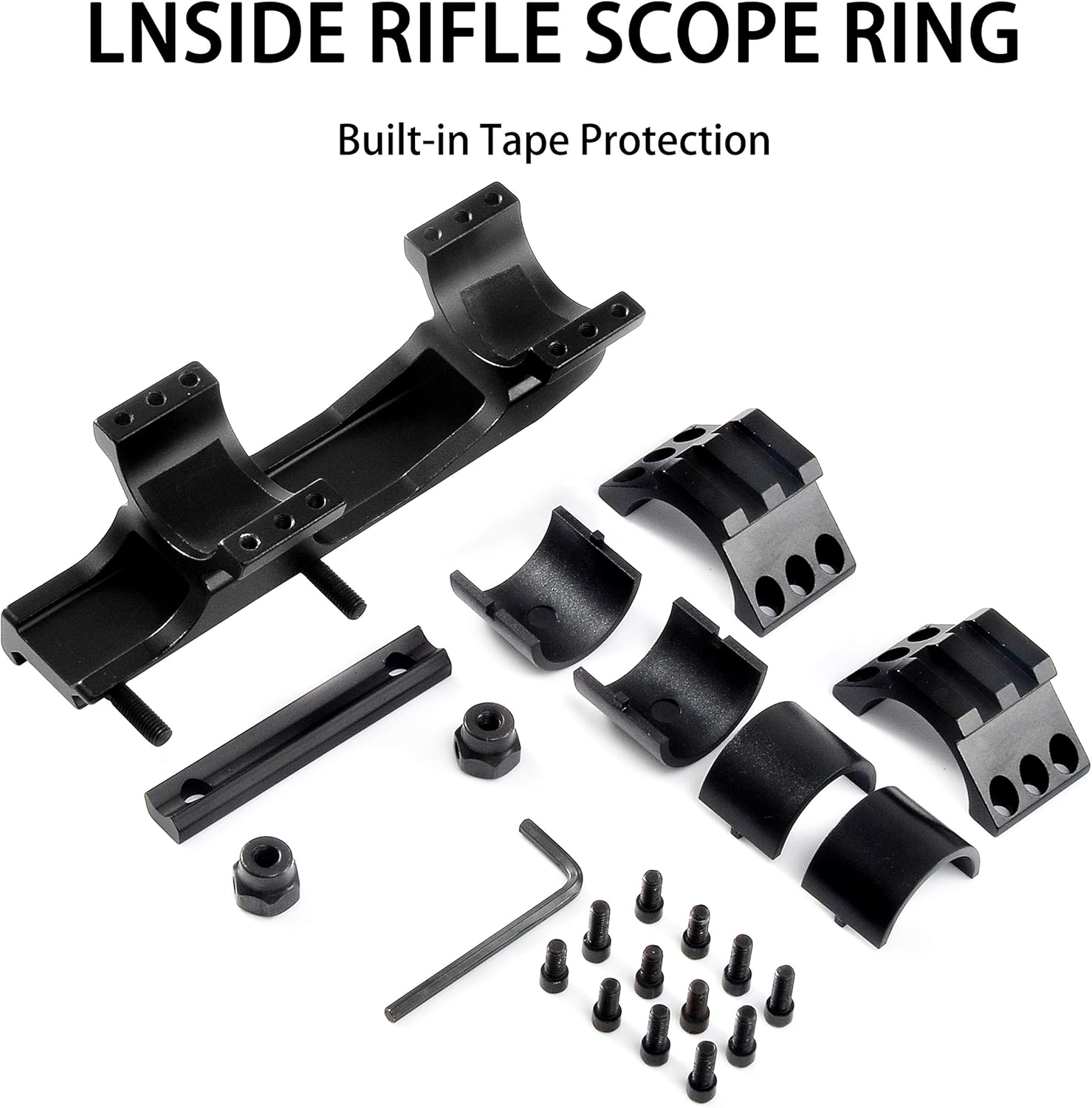 lasdolod Offset Cantilever Rifle Scope Mount, Diameter 1 inch / 30mm Dual Rings | 20mm Picatinny Rail : Sports & Outdoors