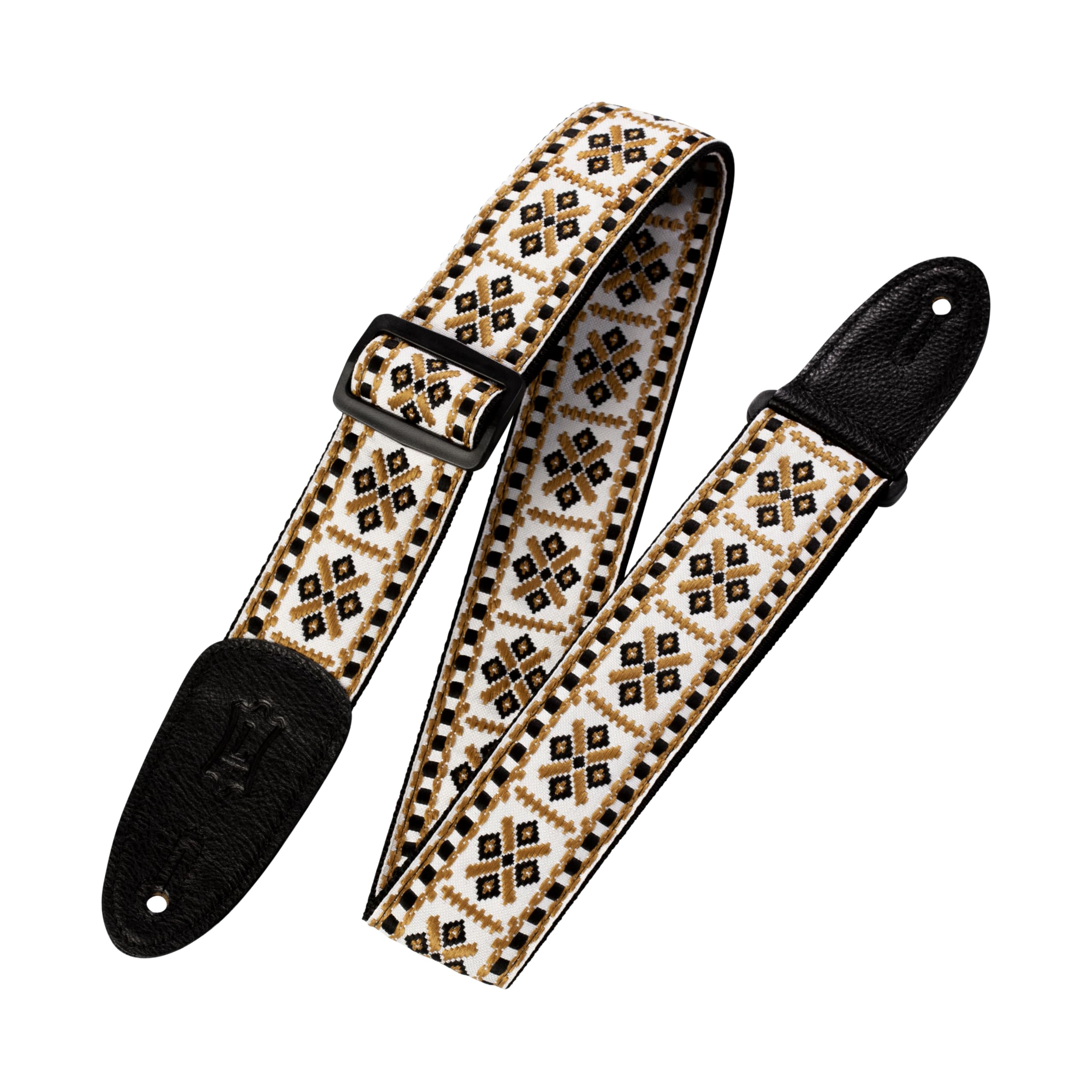 Levy's M8HT-07 2 inch Style 07 60's Style Hootenanny Jacquard Weave Guitar Straps with Leather Back — image 1
