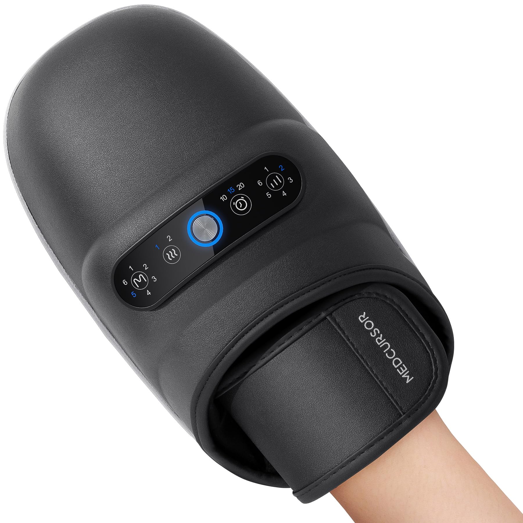 Photo 1 of Medcursor Cordless Hand Massager, Hand Massager with Heat and Compression, Hand Warmer with Acupressure Beads, 6 Massage Modes, 2 Heat Levels, 3 Timers