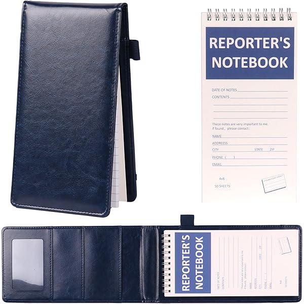 4 Portage Reporters Notebooks Top Bound Spiral Pocket Notepad Steno - View #4
