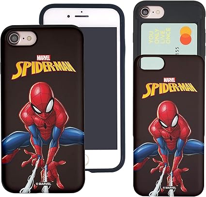 Amazon Co Jp Iphone 6s Plus ケース Iphone 6 Plus ケース と互換性があります カード スロット ダブル バンパー スマホ ケース アイフォン6sプラス アイフォン6プラス 漫画 スパイダーマン シュート 並行輸入品 家電 カメラ