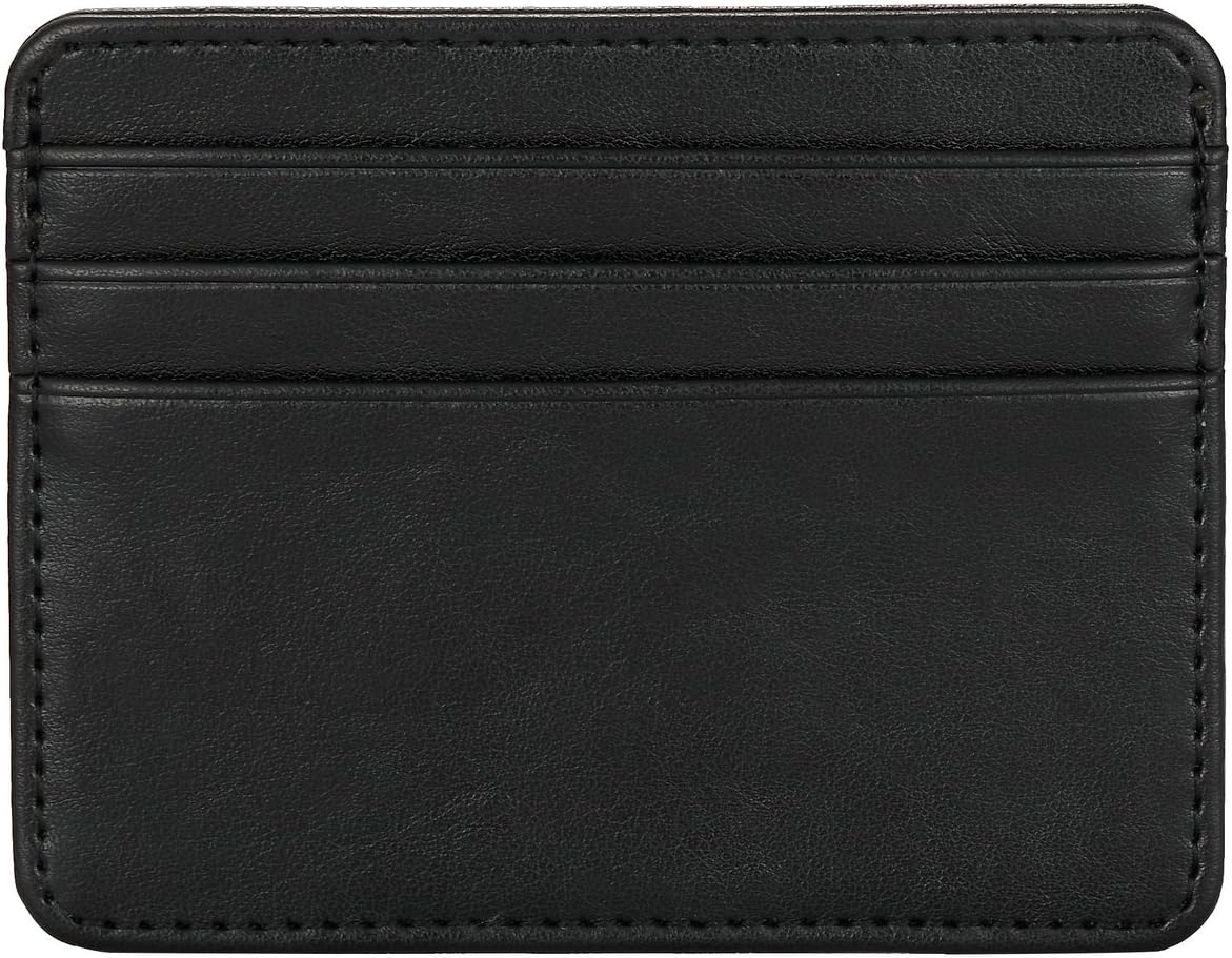 Men's Leather Wallet Credit Card Case Holder - Unique Credit Card Purse for Men