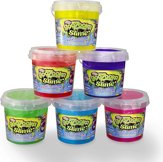 GooZooka Slime Bucket Pack Bulk Bundle of [6] 24oz