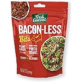 Fresh Gourmet Vegan Bacon-Less Bits, Smoky Flavor, 3.5 oz Resealable Bag | Plant-Based, Soy-Free, Kosher Topping for Salads, Potatoes, Soups, Mac &amp; Cheese, Omelets and More, Made with Pinto Beans