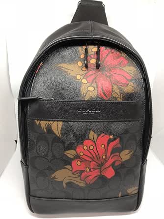 coach floral backpack