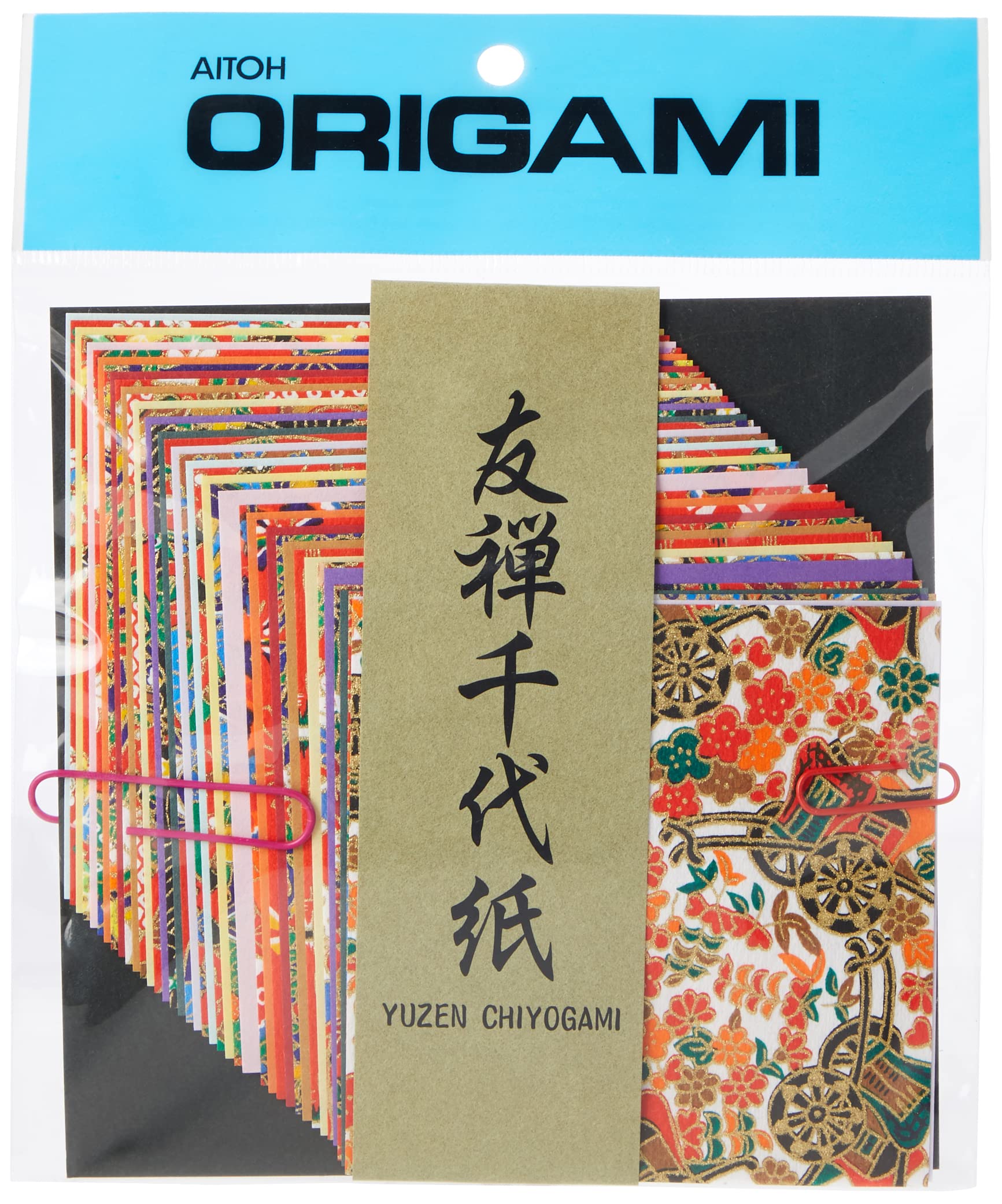 Aitoh Origami Paper x 4-inch 40 Sheets-Yuzen Washi Chiyogami