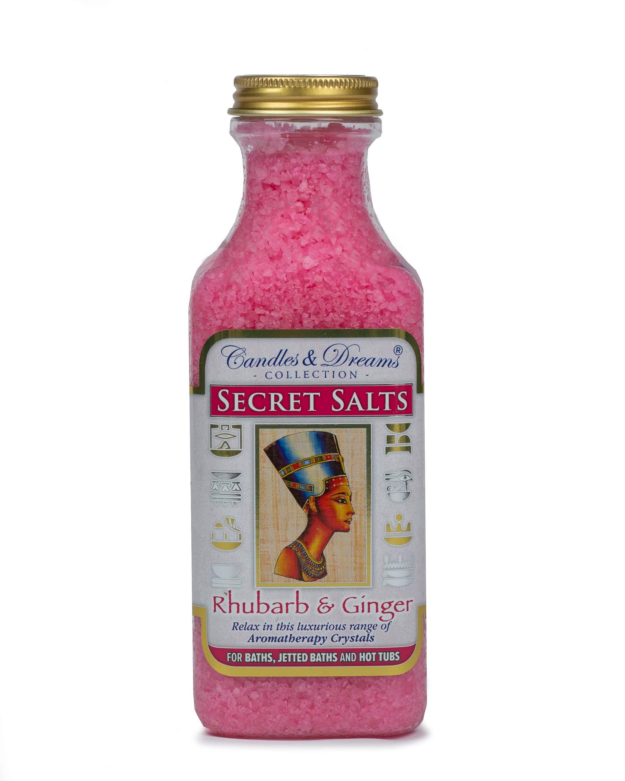 Candles and dreams Hot tub Spa / Bath Aromatherapy Scents Crystals (Rhubarb & Ginger) Vegan (500g)