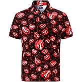 Funny World Mens Valentine Polo Shirts Short Sleeve Golf