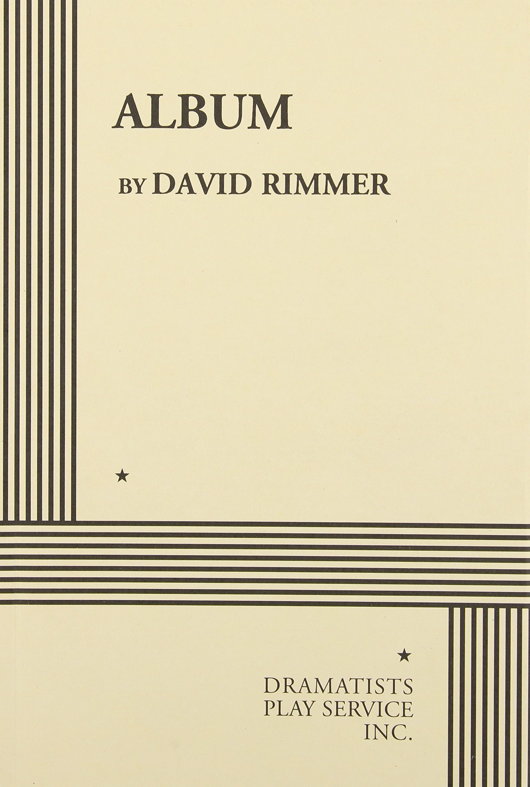 Album Acting Edition For Theater Productions David Rimmer Rimmer David 9780822200130 Amazon Com Books