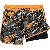 maamgic Workout Running Shorts for Men Retro 5 Inch Gym Shorts with Liner Quick Dry 2 in 1 Athletic Shorts