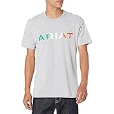 ARIAT Men's Viva Mexico Independent SMU T-Shirt, Heather Grey, Size X-Large