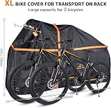Faireach 800D Waterproof Bike Cover for 2 Bikes with Straps & Bag view 4