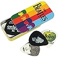 D'Addario Accessories Beatles Guitar Picks - The Beatles Collectable Guitar Picks - Picks with Tin, 15 Pack, Stripes