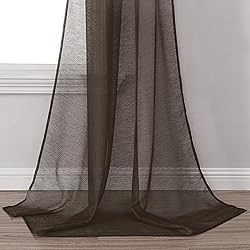 DONREN Luxury Soft Sheer Curtains Scarf for Windows