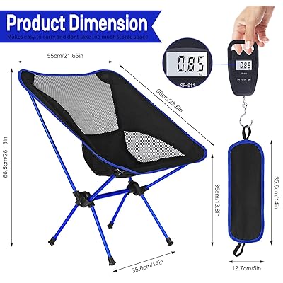 Buy Esup Camping Chairs 2 Pack Ultralight Portable Compact Folding Beach Chairs With Carry Bag For Outdoor Camping Backpacking Hiking Online In Indonesia B08974xpyd