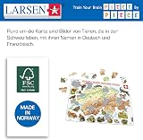 Larsen K51 Switzerland Physical Map Jigsaw Puzzle 75 Pcs Animals Multilingual view 5