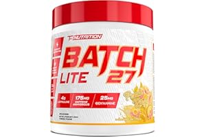 Batch 27 LITE Pre Workout Powder - Clean Energy, Intense Pumps, Strength & Endurance - L Citrulline, Beta Alanine, Caffeine, 
