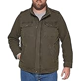 Levi's Men's Washed Cotton Military Jacket (Regular & Big & Tall Sizes)