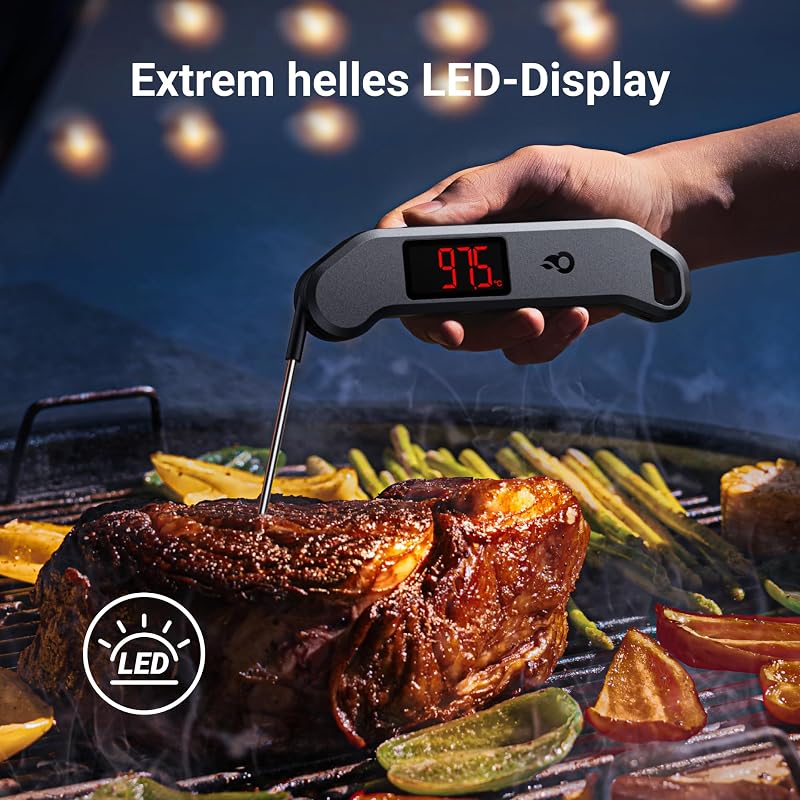 F1 Stealth Profi Fleischthermometer Digital 1s Sofortanzeige