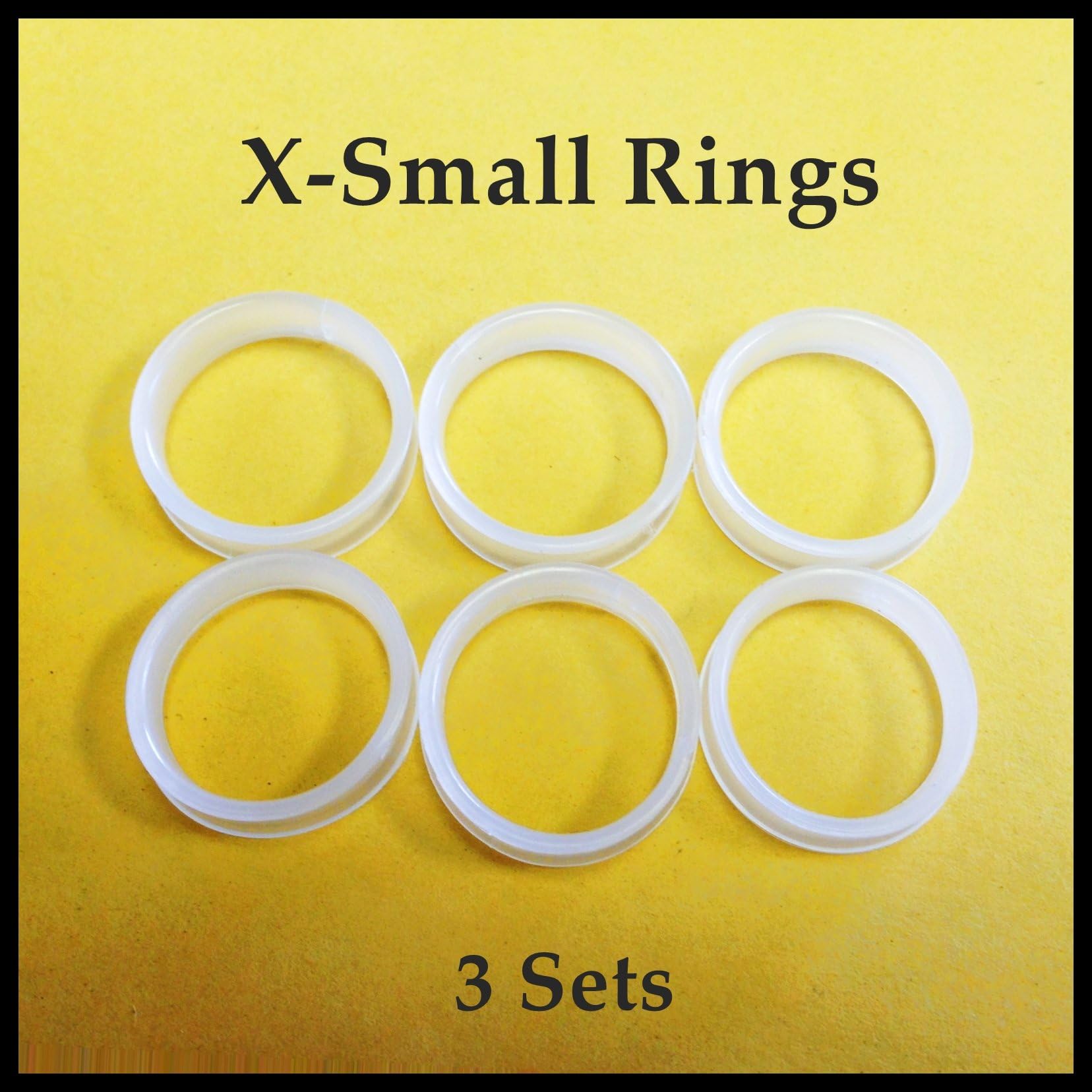 6x X-small Barber Hair Shears Scissors Finger Rings Grips Inserts Petite Sizer 3 Sets