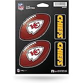 Rico Industries NFL Football Kansas City Chiefs The Quatro Decal Set - 4 Piece Decal Set