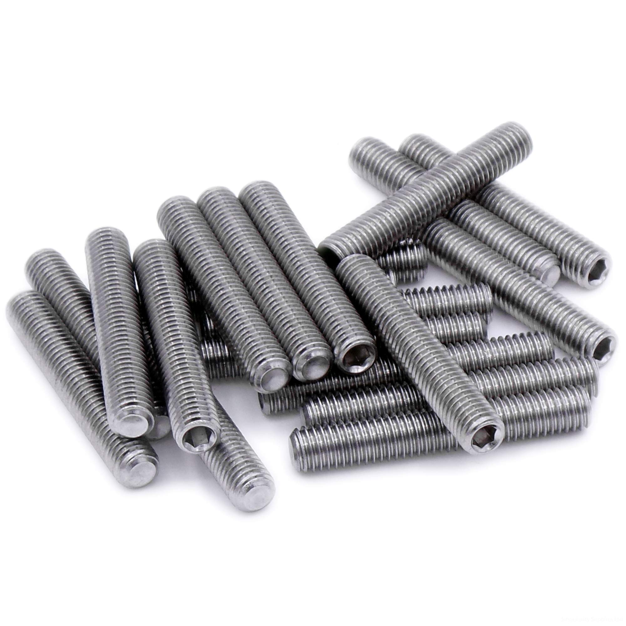 M4 (4mm x 6mm) Hex Socket Grub Screw (Cup Point) - Stainless Steel (A2) (Pack of 20) โ image 1