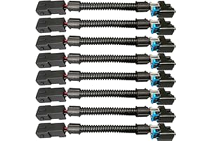 SDYYDS 8PCS LS1 LS6 LT1 EV1 to LQ4 LQ9 4.8 5.3 6.0 Fuel Injector Harness Adapter Pigtails - Plug & Play Delphi Multec Connectors - Compatible with Silverado, Sierra, Escalade, Yukon Denali