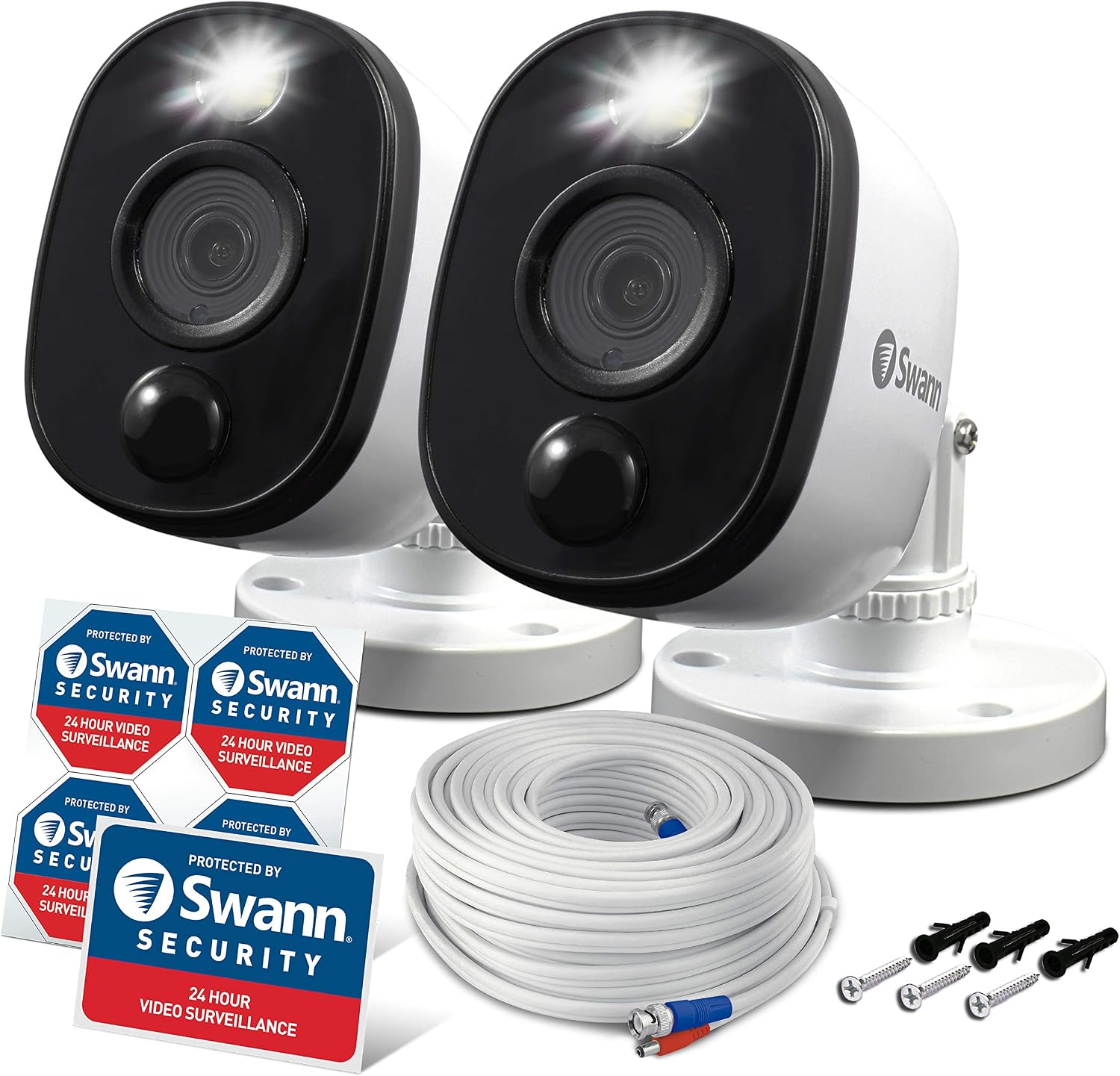 Swann Add-On DVR Bullet Security Cameras with Sensor Spotlights, 1080p Full HD Video, Indoor or Outdoor design - Image 3