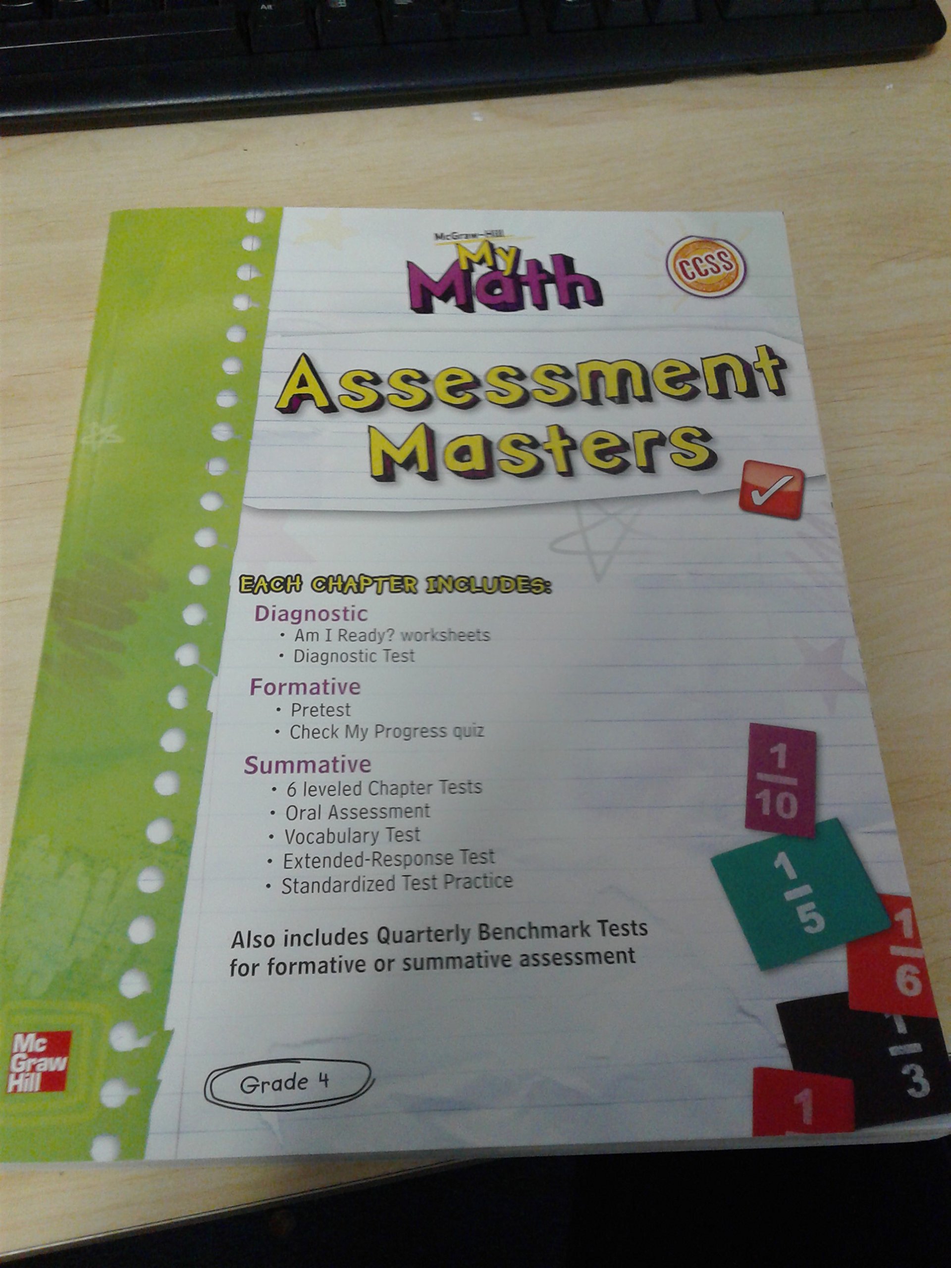 4: My Masters, Assessment 9780021162109: ... Amazon Grade Math: