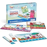 hand2mind Numberblocks Sequencing Puzzle Set, 50 Pieces, Ages 3+ | Sequence Cards, Number Games, Educational Toys, Toddler Learning Puzzles, Counting Toys, Preschool Learning Activities
