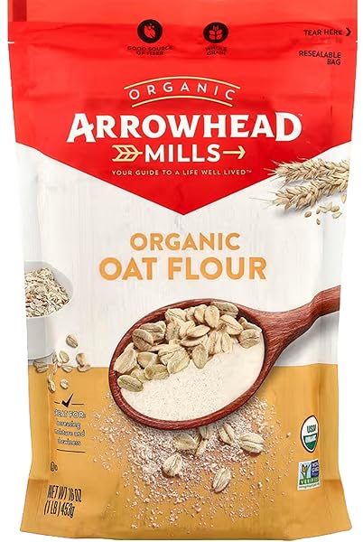 ARROWHEAD MILLS ORGANIC OAT FLOUR, 16 OUNCE BAG