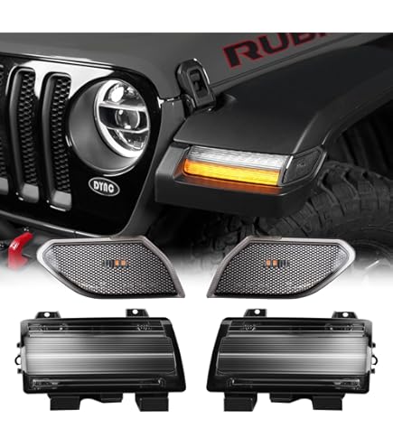 Jeep Wrangler LEDシーケンシャルウィンカーセット　スモーク Amazon.com: MP Concepts Sequential Turn Signals; Smoked
