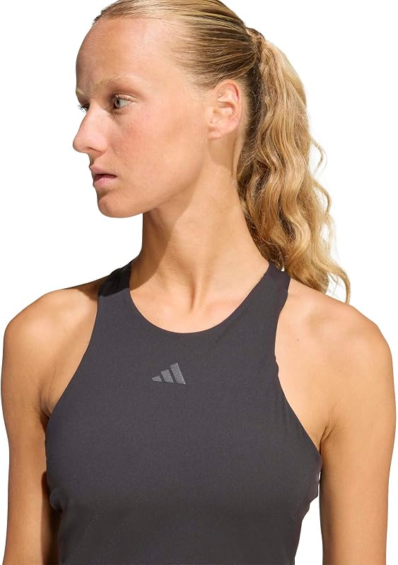 Femme Tennis Climacool Y-Tank Shirt, Black/Black, S