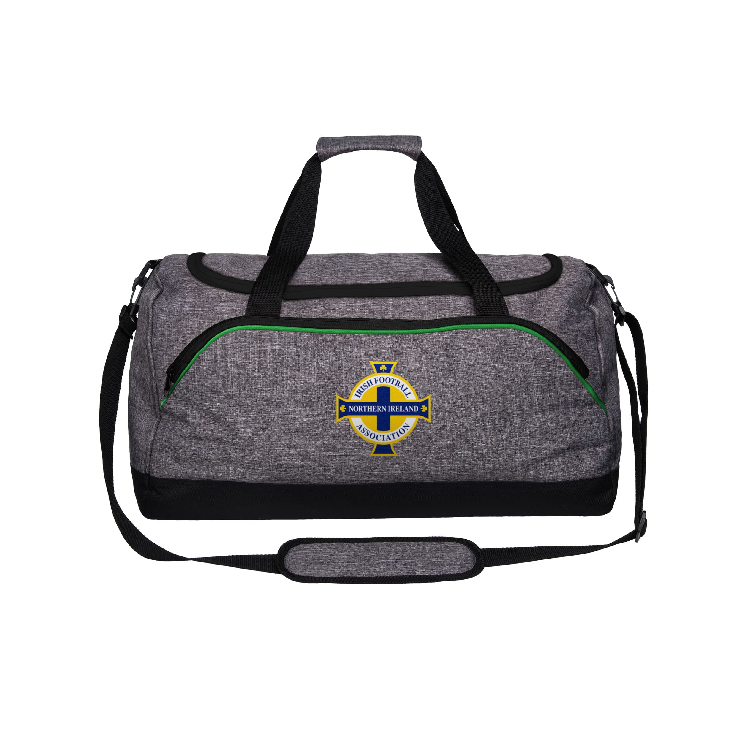 FOCO Official Northern Ireland Heather Grey Football Travel Holdall Duffle Bag