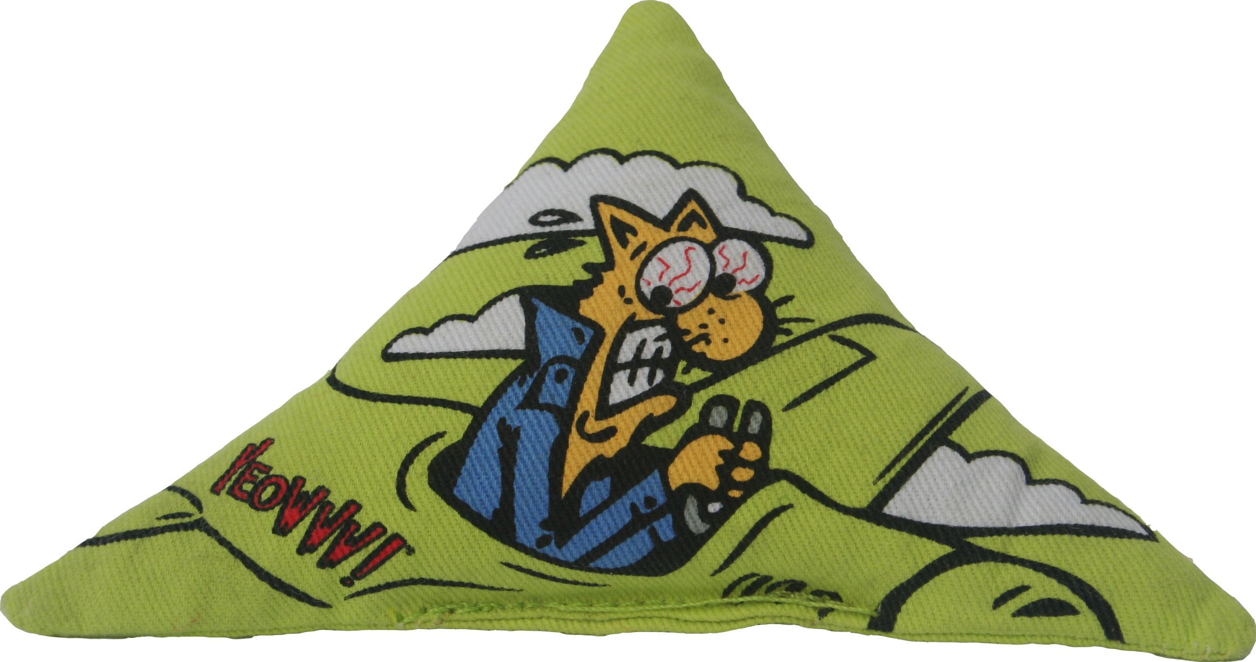 Yeowww! Triangle Refills Catnip Toy, Green