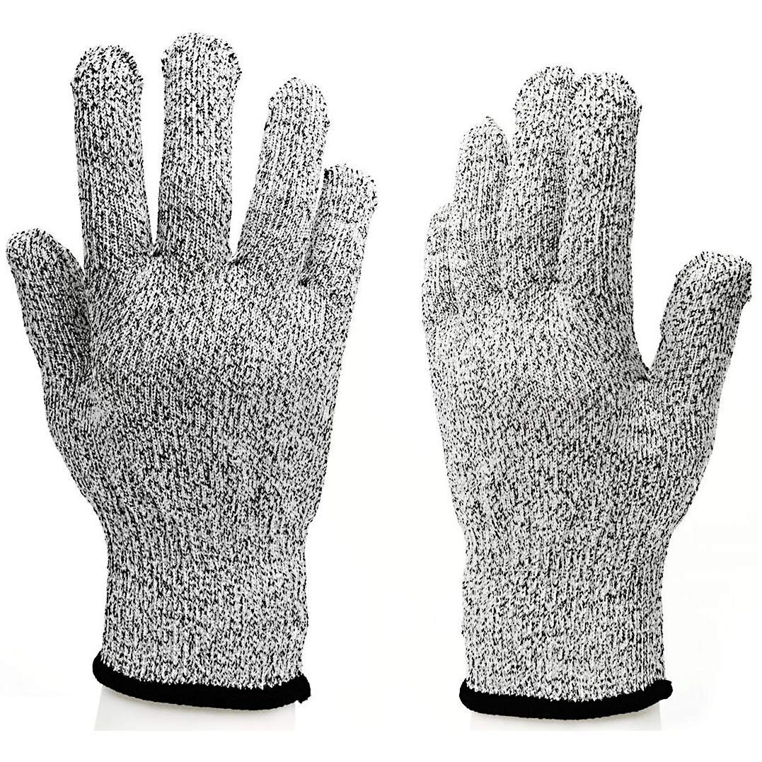 Cut Resistant Gloves safety working gloves Level 5 Protection, work safety gloves Kitchen Gloves 1 Pair (Large)