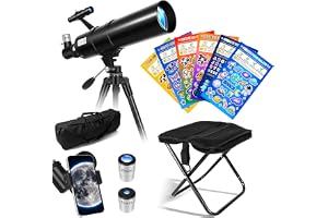 Feicosky Telescope for Adults & Kids High Powered 90mm Aperture 600mm | Refractor telescope kit for beginners, moon, stargazi