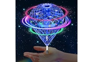 Flying Orb Ball Toy, Dhapy Upgraded 360°Rotating Magic Hover Fly Fidget Spinner, Floating Ball Cool Flying Toys for 6 7 8 9 10 11 12+ Year Old Boys Girls Teens Outdoor Toys (Blue-L)