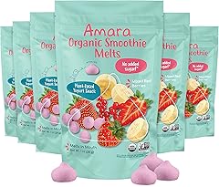 Amara Smoothie Melts - Mixed Red Berries - Baby Snacks Made With Fruits and Vegetables - Healthy Toddler Snacks For Your Kids