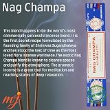 M & J Satya Nag Champa Incense Sticks x4 with Holder – Aromatherapy view 2