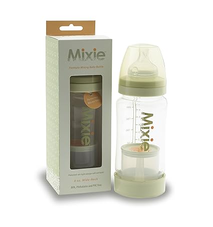 baby bottle with milk dispenser