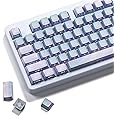 XVX PBT Keycaps - Shine Through Keycap Set, Side Print Custom Key caps 75 Percent, Theme Keyboard Keycaps Dye Sub & Double Shot, 131 Keys Cherry Profile Keycap for Mechanical Keyboard (Only Keycaps)