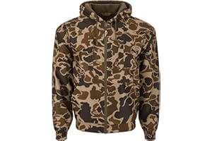 Drake Waterfowl Men's MST Waterproof Full Zip Hunting Warm Fleece Lined Hooded Jacket with 2 Chest Pockets & 2 Hip Pockets