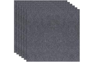 Peel & Stick Carpet Tiles 60x60cm - Premium Self-Adhesive Floor Squares with Soft Padding - 20 Tiles/80 Sq Ft per Box (Easy I