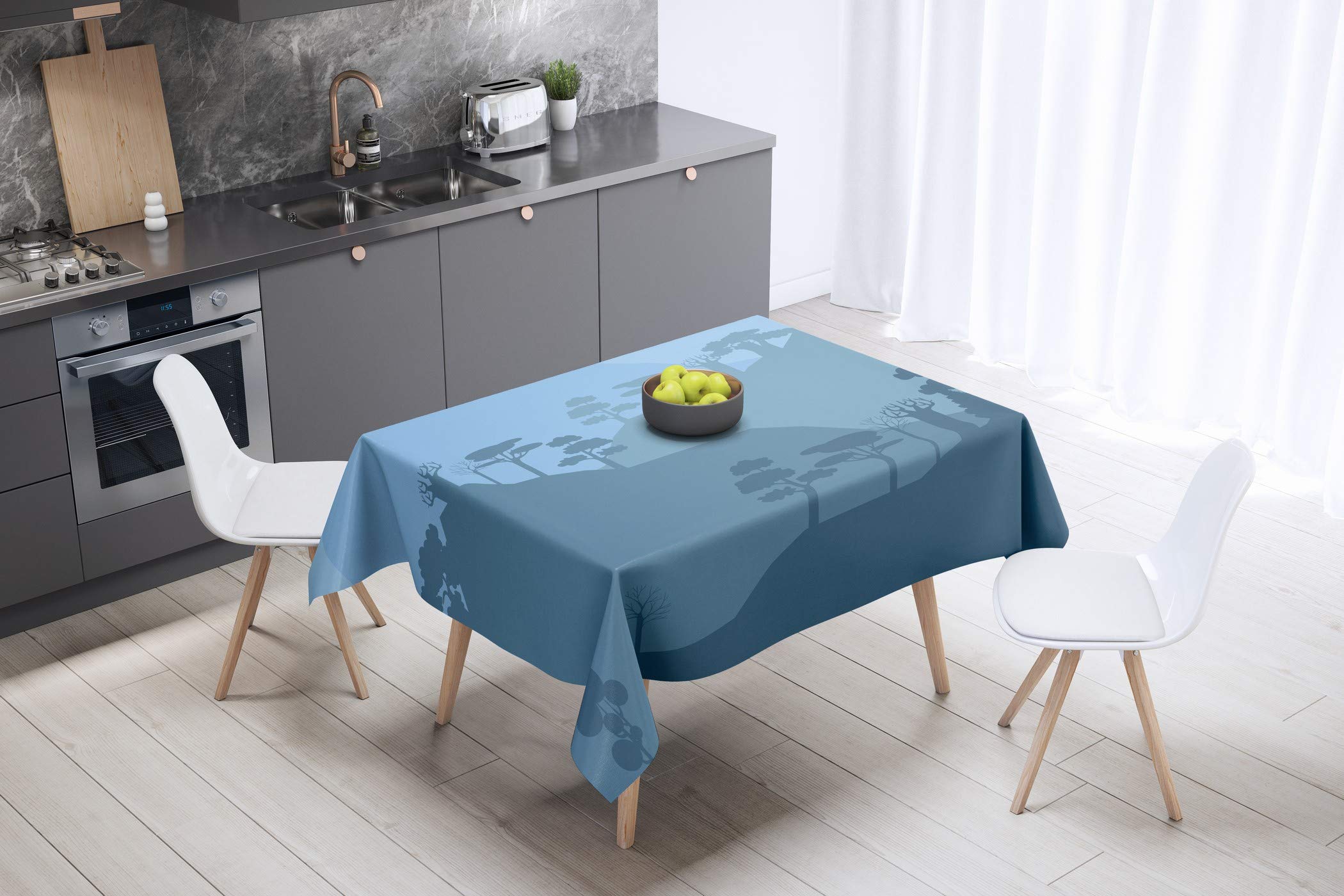 Bonamaison Kitchen Decoration, Tablecloth, 140cm x 140cm - Designed and Manufactured in Turkey