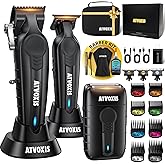 ATVOXIS Hair Clippers for Men Professional, Barber Clippers and Trimmers Set, Cordless Hair Clippers, Hair Cutting Kit, Barber Kit, Haircut Kit, Maquina para Cortar Pelo De Hombre