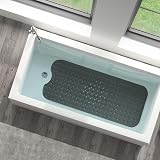 KEPLIN Premium Non-Slip Bath Mat 200 Suction Cups 40x100cm Black view 8