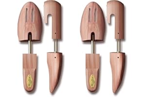 Allen Edmonds Woodlore Men’s Cedar Wood Shoe Trees (2 Pairs) Adjustable, Aromatic, MADE In USA