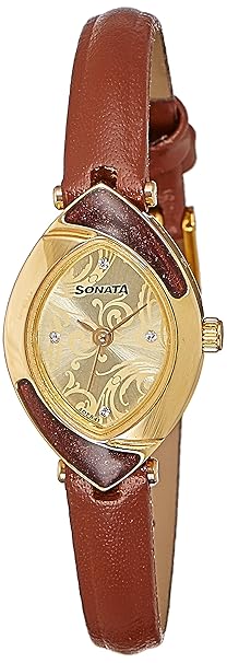 Sonata Analog Brown Dial Women's Watch -NJ8069YL03