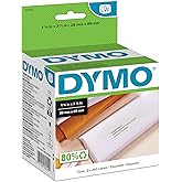 DYMO LW Mailing Address Labels for LabelWriter Label Printers, White, 1-1/8'' x 3-1/2'', 2 Rolls of 260